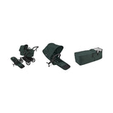 Bugaboo Donkey 6 Tvillingevogn Fern Green Bundle