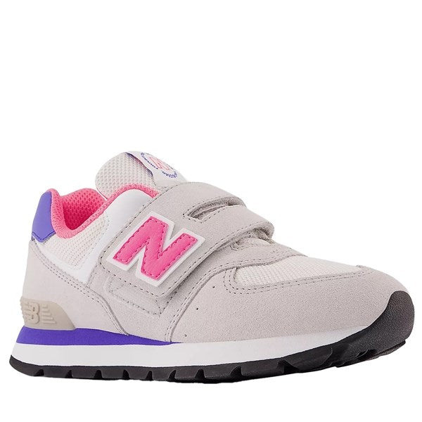 New Balance 574 Summer Fog/Neon Pink Sneakers