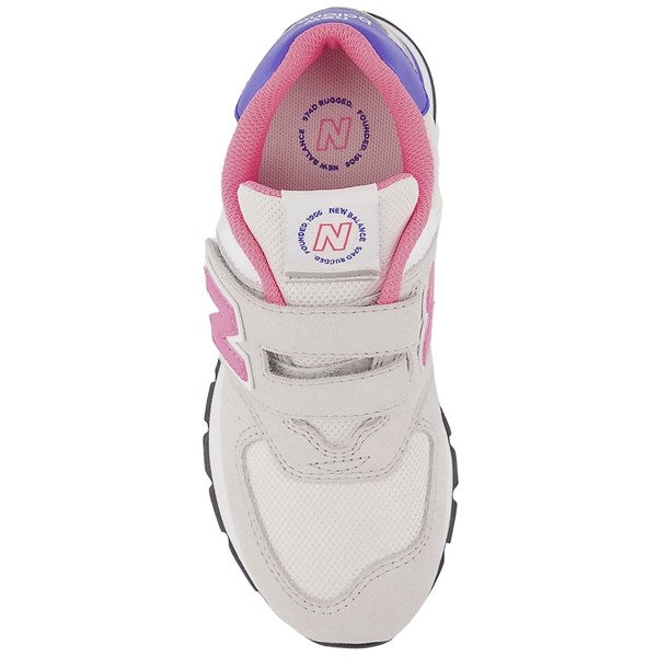 New Balance 574 Summer Fog/Neon Pink Sneakers 4