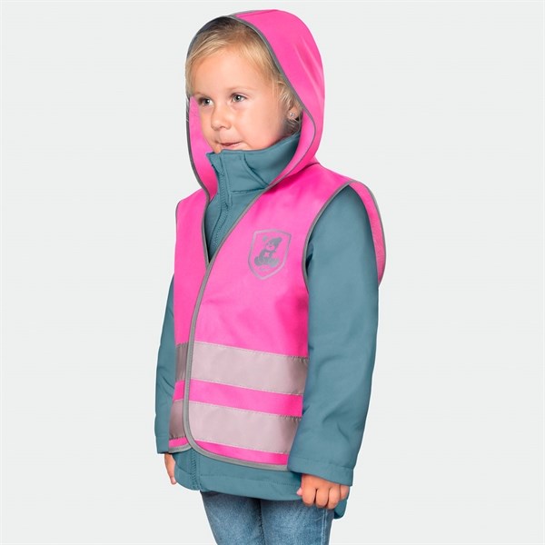 REER Sikkerhedsvest m. Hætte Pink 3