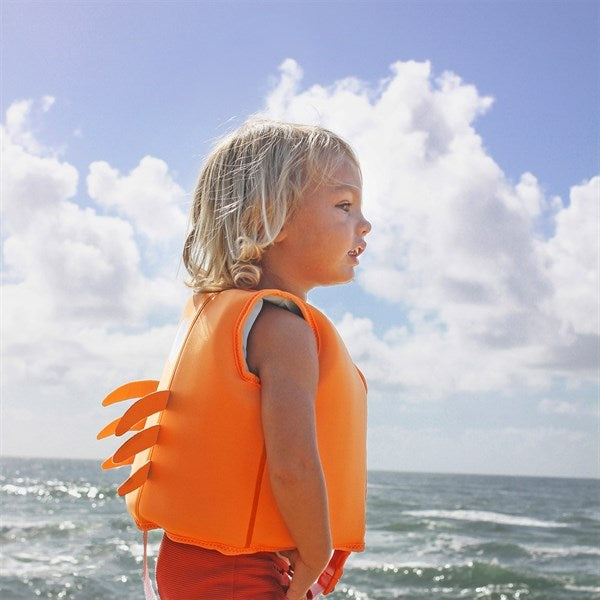 SunnyLife Svømmevest Sonny the Sea Creature Neon Orange 2