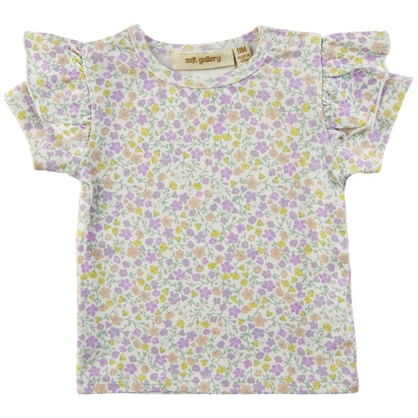 Soft Gallery Snow White Janisa Pastelflower T-shirt