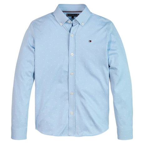 Tommy Hilfiger Str. Jersey Mini AOP Skjorte Calm Blue