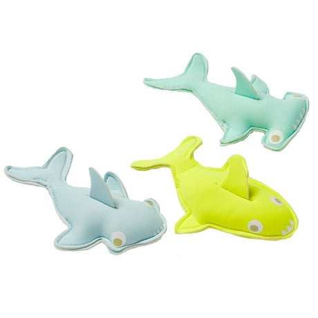 SunnyLife Dive Buddies Salty the Shark Aqua Neon Yellow