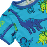 Småfolk Blue Atoll T-Shirt Med Dinosaur 4