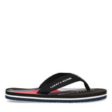 Tommy Hilfiger Flag Print Flip Flop Black