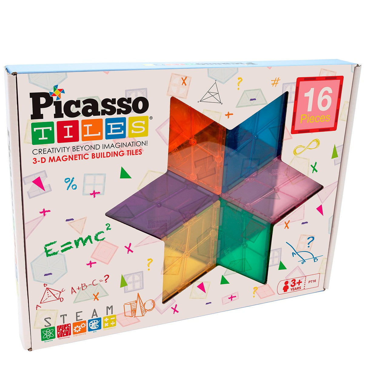 Picasso Tiles 16pc Magnetic Tiles set