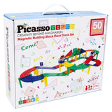 Picasso Tiles 50pc Magnetic Race Track Building Blocks