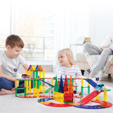 Picasso Tiles 50pc Magnetic Race Track Building Blocks