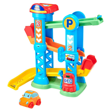 Teamsterz Tiny Teamsterz Tumbling Tower med 1 soft-bil