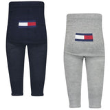 Tommy Hilfiger Baby Tracksuit Leggings 2-pak Light Grey Melange/Navy