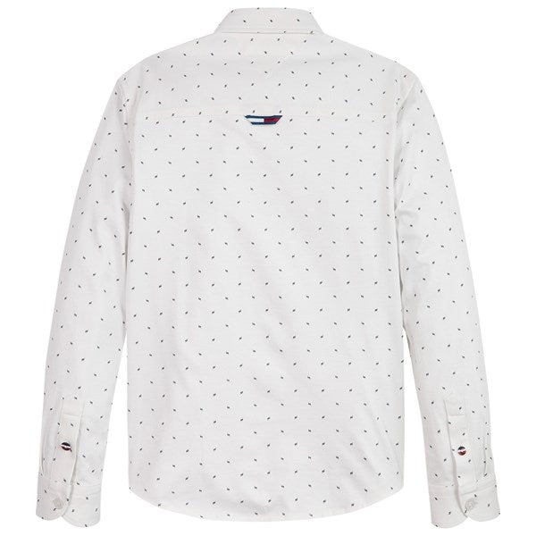 Tommy Hilfiger Str. Jersey Mini AOP Skjorte White