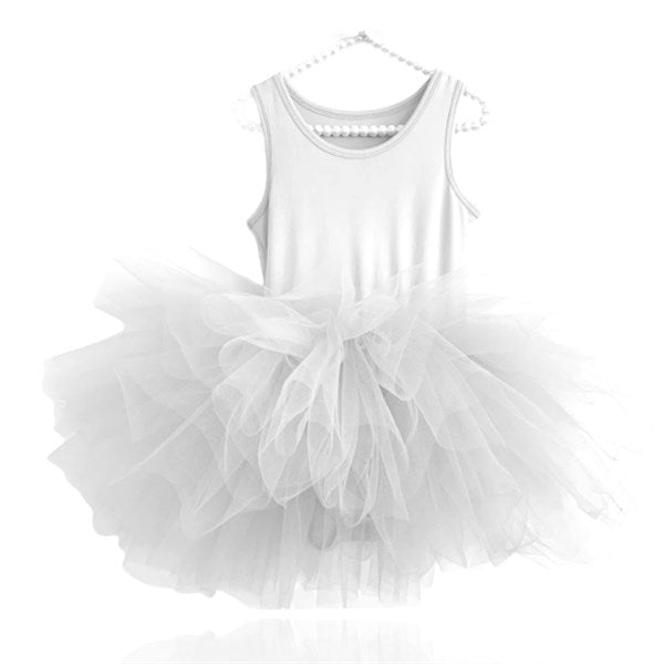 Dolly by Le Petit Timeless Tutu Kjole Hvid