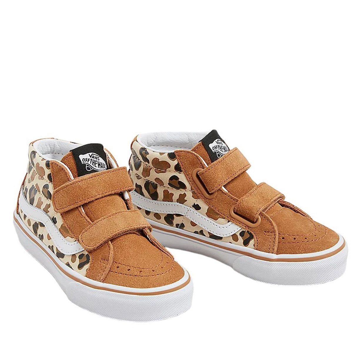 VANS Leopard Glitter BROWN/TRUE WHITE  SK8-Mid Reissue V