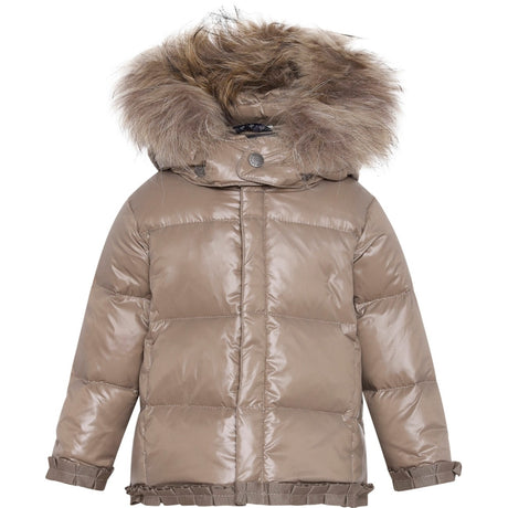 Ver De Terre Featherlight Baby Girls Jakke m. Pels Caramel