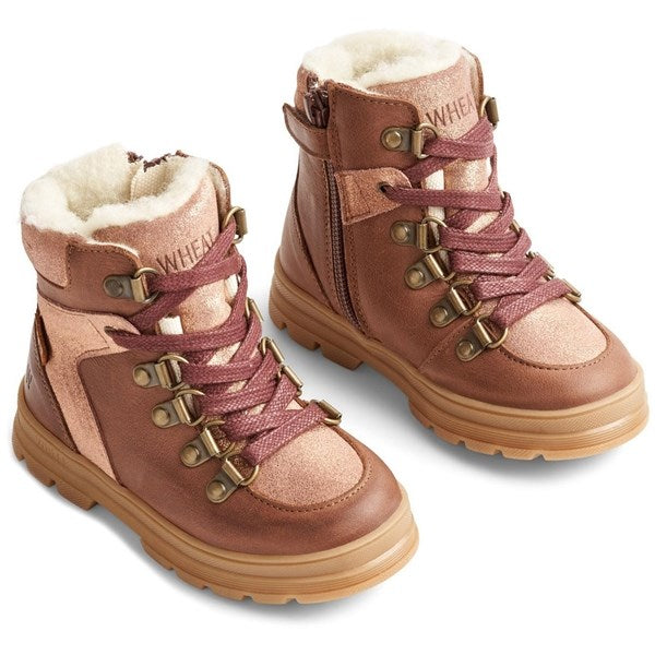 Wheat Vinterstøvler Toni Tex Hiker Glitter Rose