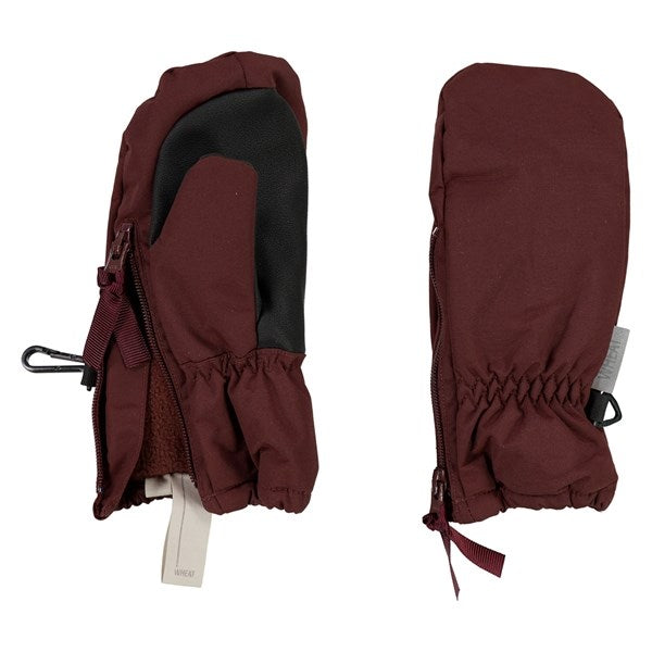 Wheat Luffer Technical Zipper Maroon