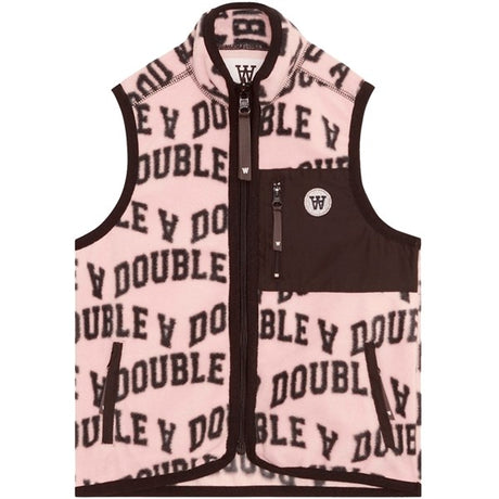 Wood Wood Pale Pink Ivy Aop Jed Ivy Fleece Vest