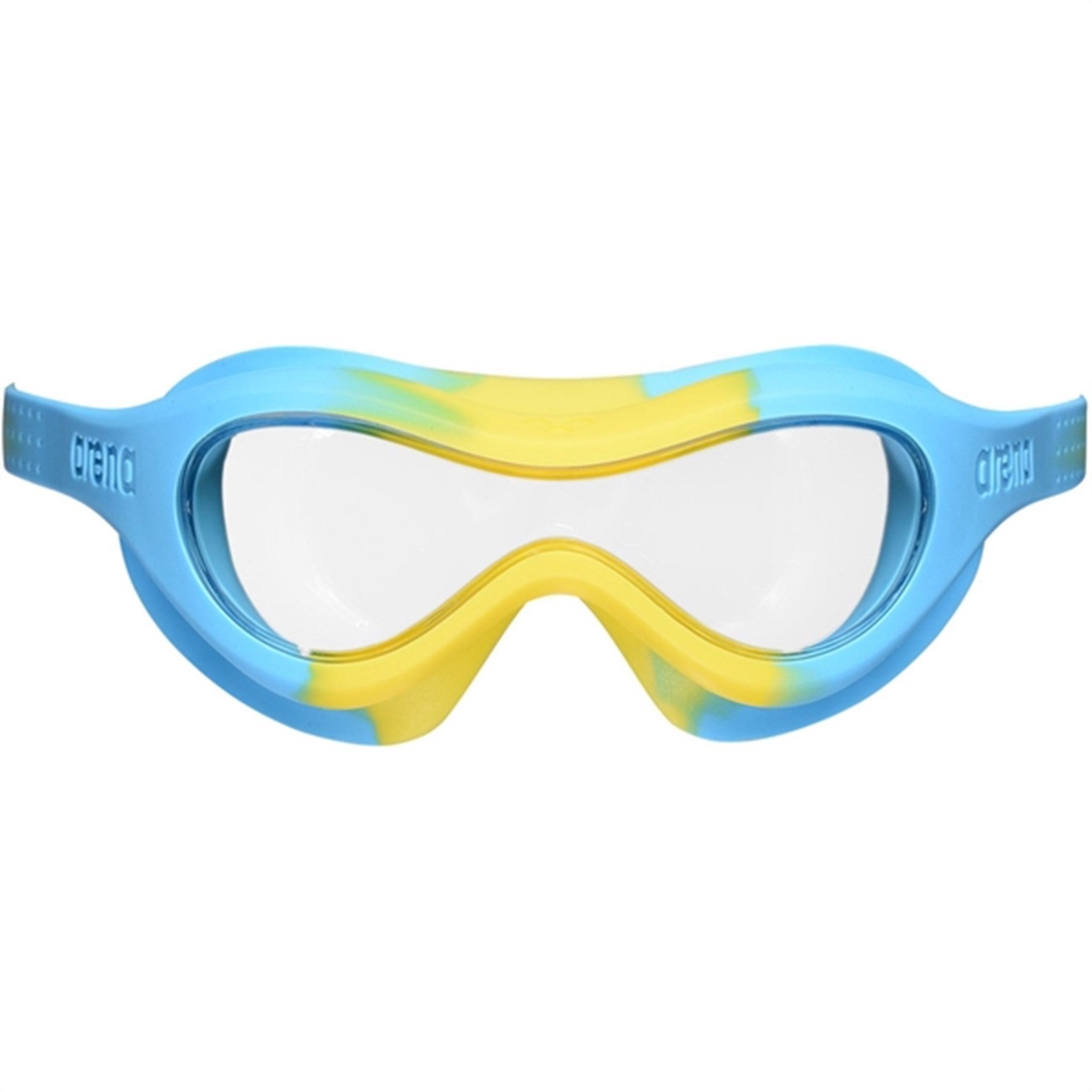 Arena Spider Svømmebriller Mask Kids Clear-Yellow-Lightblue 2