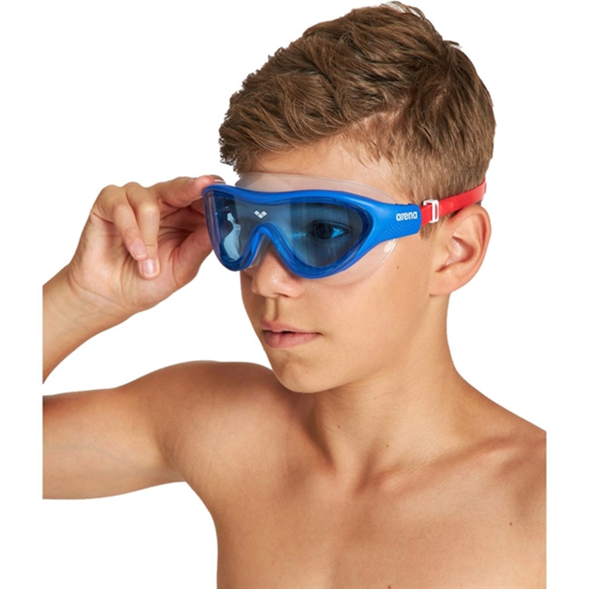 Arena The One Svømmebriller Mask Jr Blue-Blue-Red 3