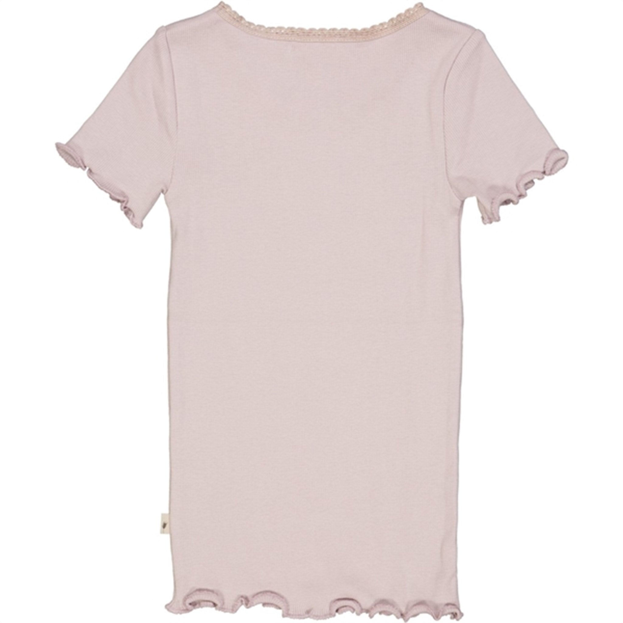 Wheat Soft Lilac Rib Lace T-shirt 3