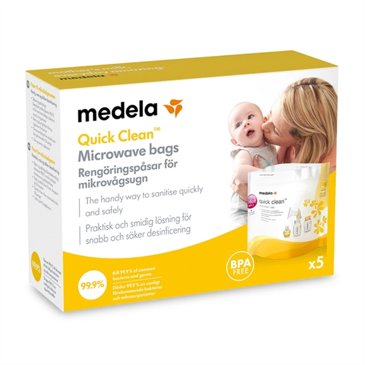 medela Quick Clean Poser til Mikroovn, 5 stk.