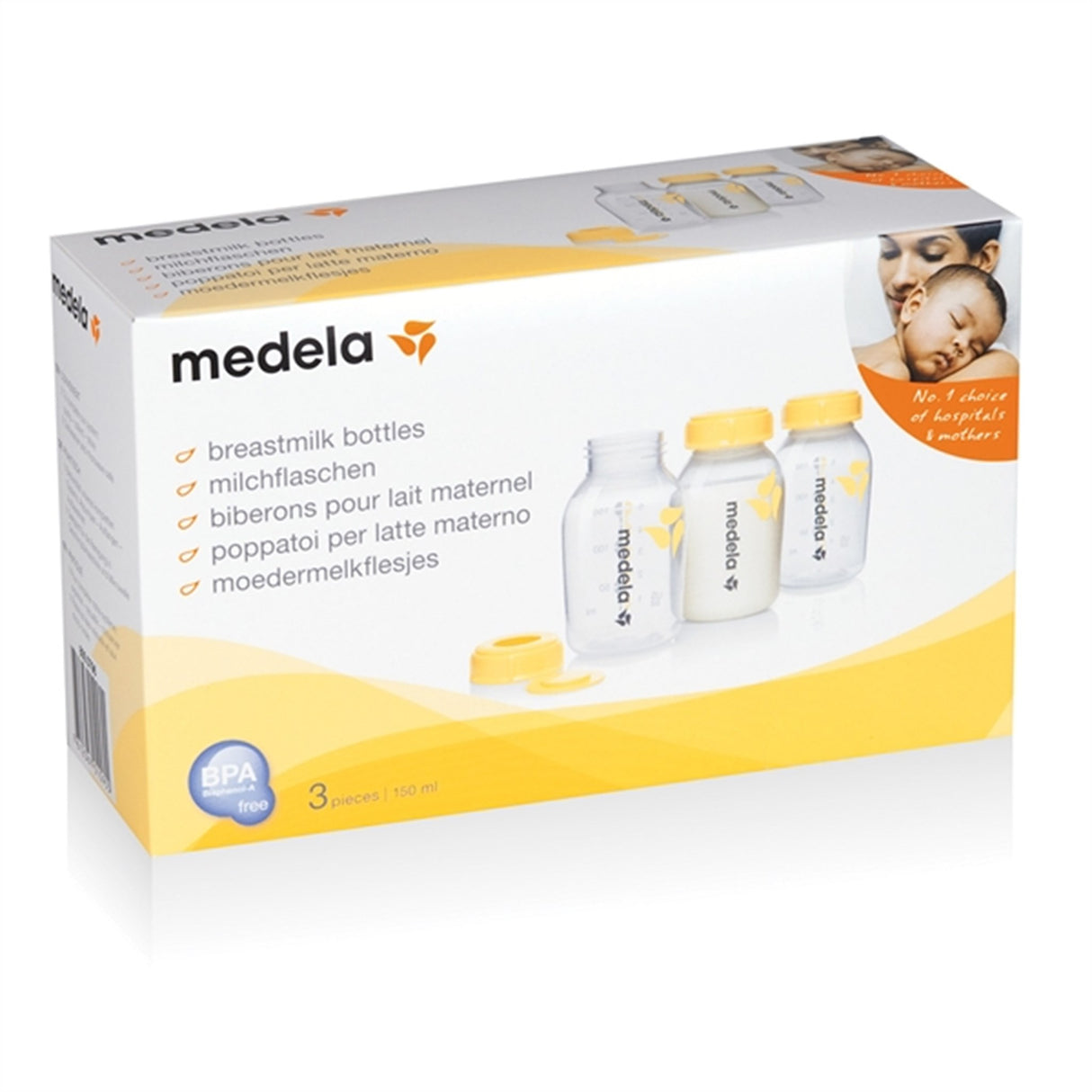 medela Flasker til Brystmælk 150 ml, 3-Pak