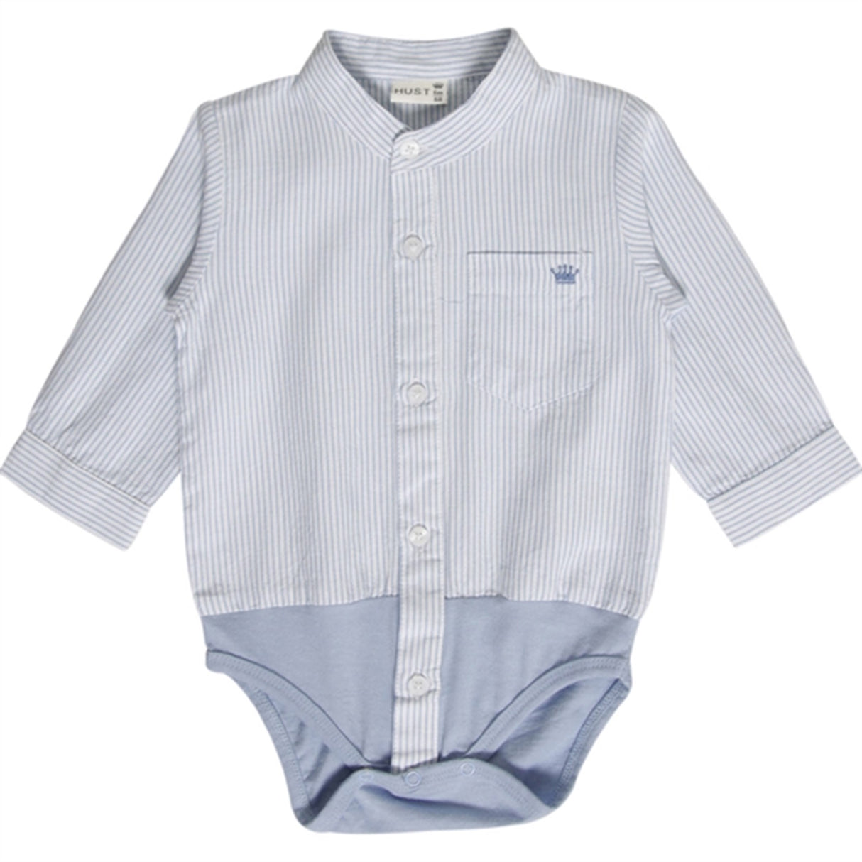 Hust & Claire Baby Light Blue Bertil Skjortebody NOOS