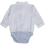 Hust & Claire Baby Light Blue Bertil Skjortebody NOOS 2