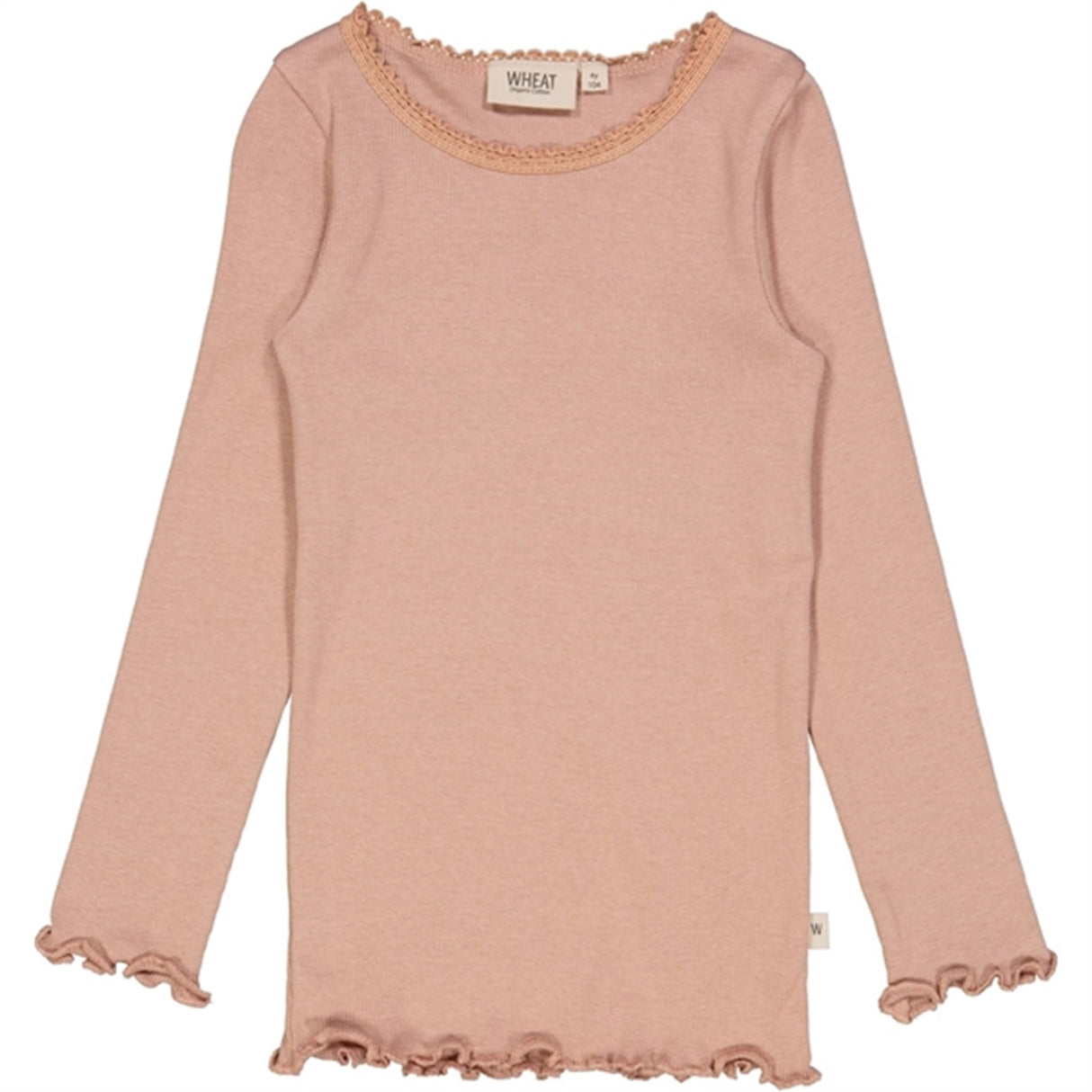 Wheat Rose Dawn Rib Lace Bluse