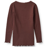 Wheat Aubergine Reese Rib Bluse 3