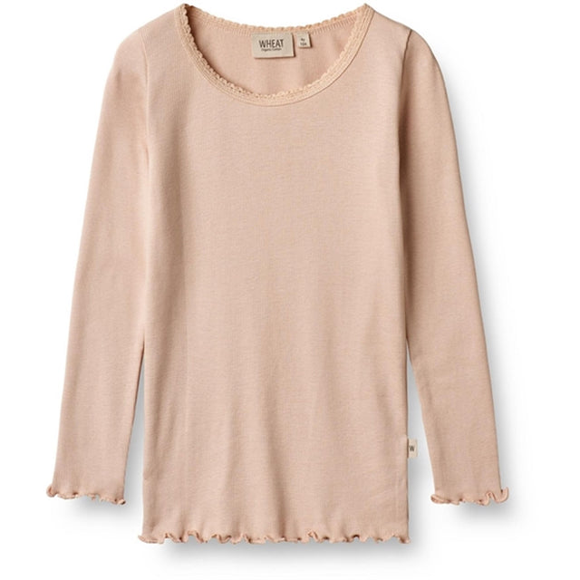 Wheat Rose Dust Rib Bluse Reese