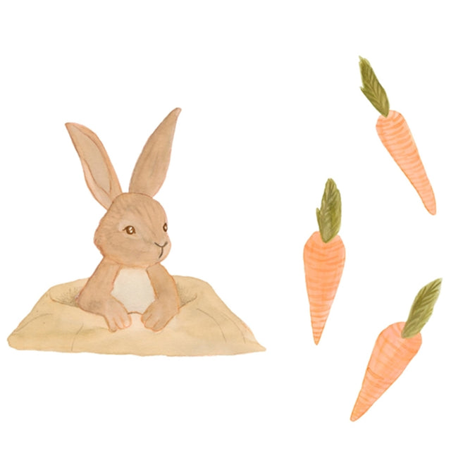 That's Mine Multi Wall Stickers Bunny and Carrots