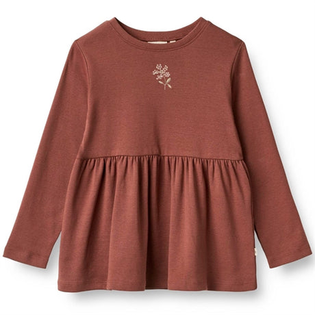 Wheat Plum Rose Bluse Marcia Embroidery