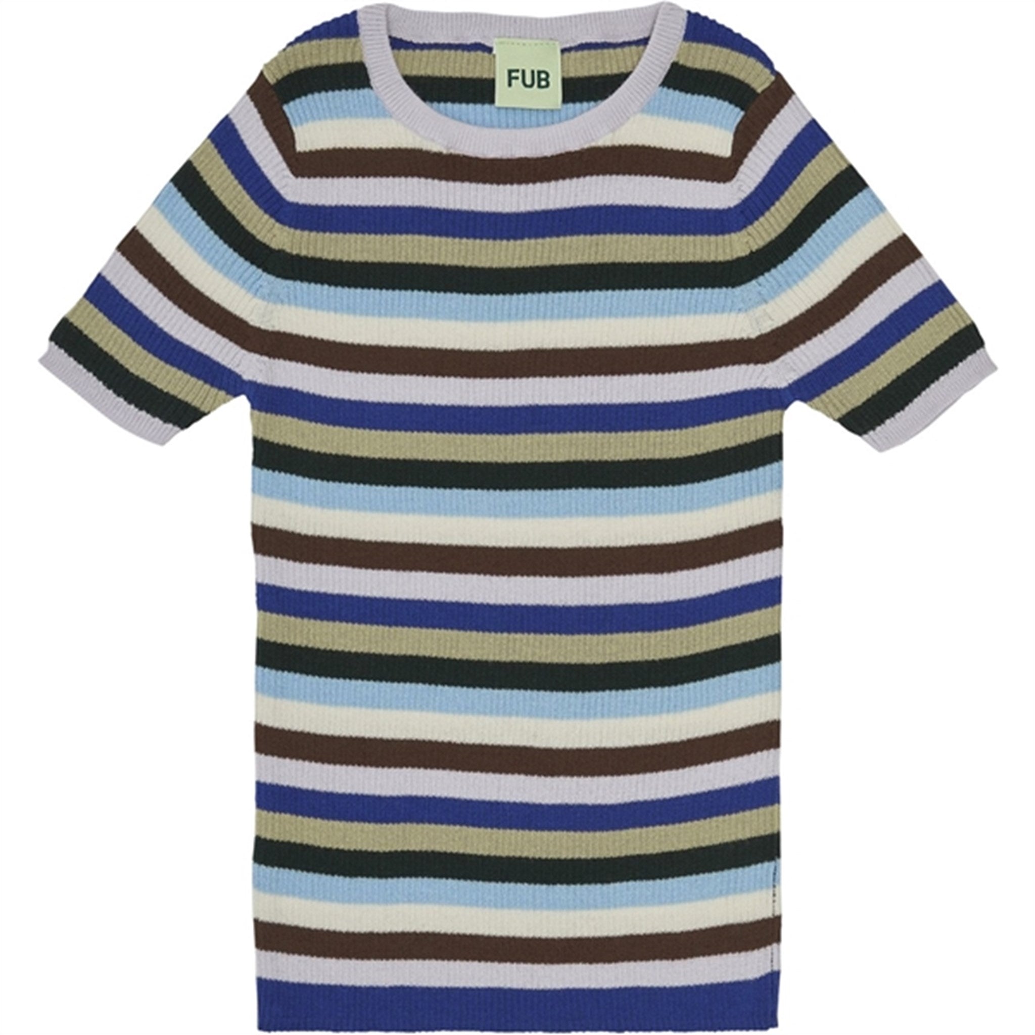 FUB Rib T-Shirt Multi Stripe