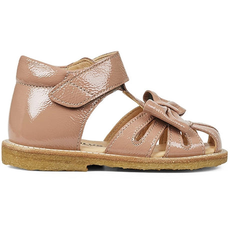 Angulus Begyndersandal M. Sløjfe Og Velcro Dark Peach 2