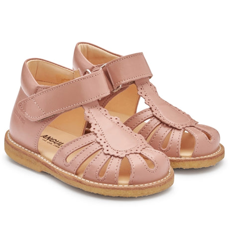 Angulus Begyndersandal M. Velcrolukning Dark Peach