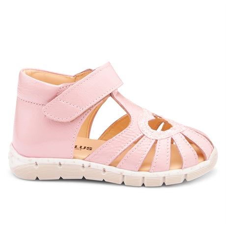 Angulus Begyndersandal M. Velcrolukning Rosa/Rosa Glitter 2