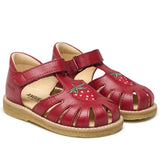 Angulus Sandal m. Jordbær og Velcro Rød 0592-101-1412