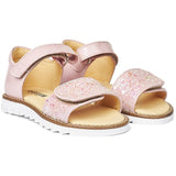 Angulus Sandal M. Velcrolukning Rosa/Rosa Glitter