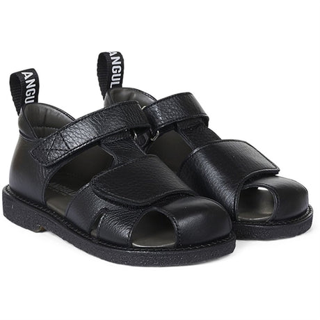 Angulus Sandal M. Velcrolukning Sort