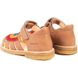 Angulus Sandaler Tan/Red/Sun Yellow/Bright Blue 3