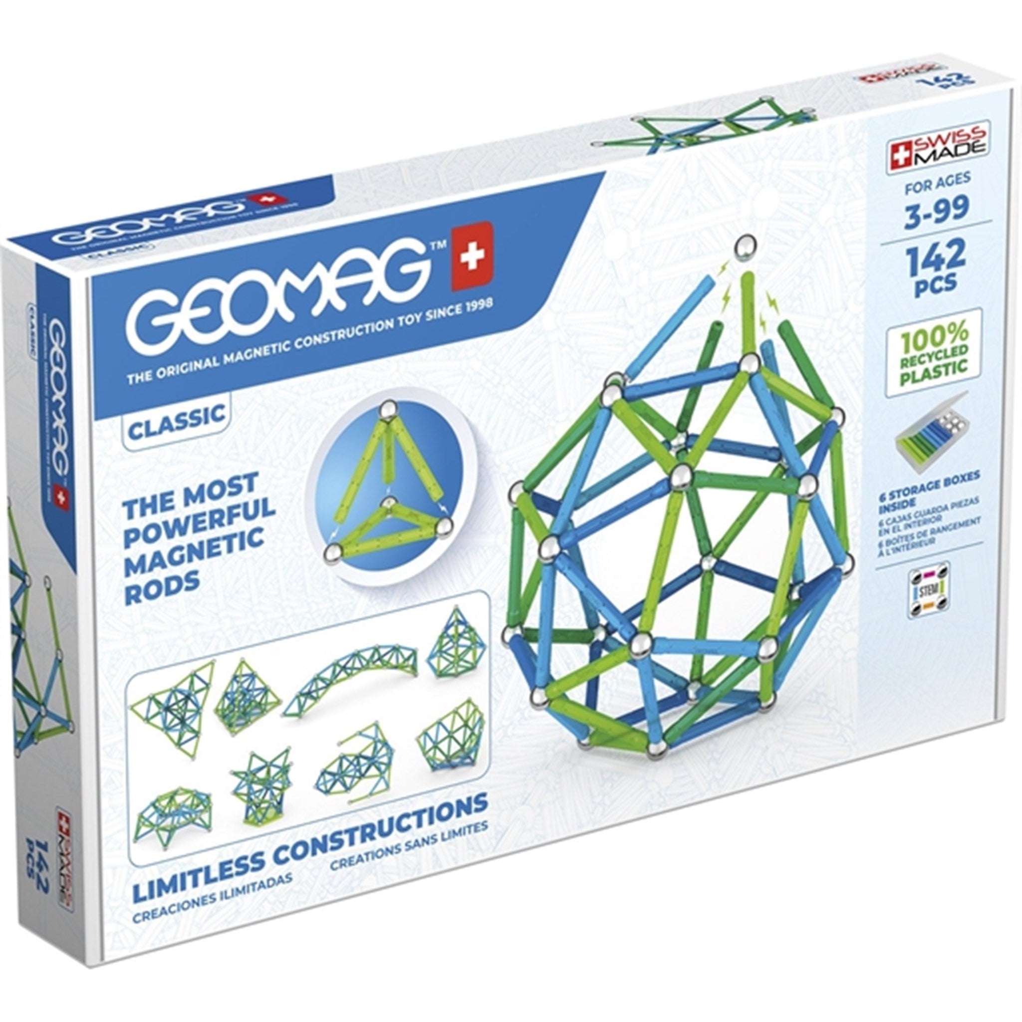 Geomag Classic Recycled 142 stk