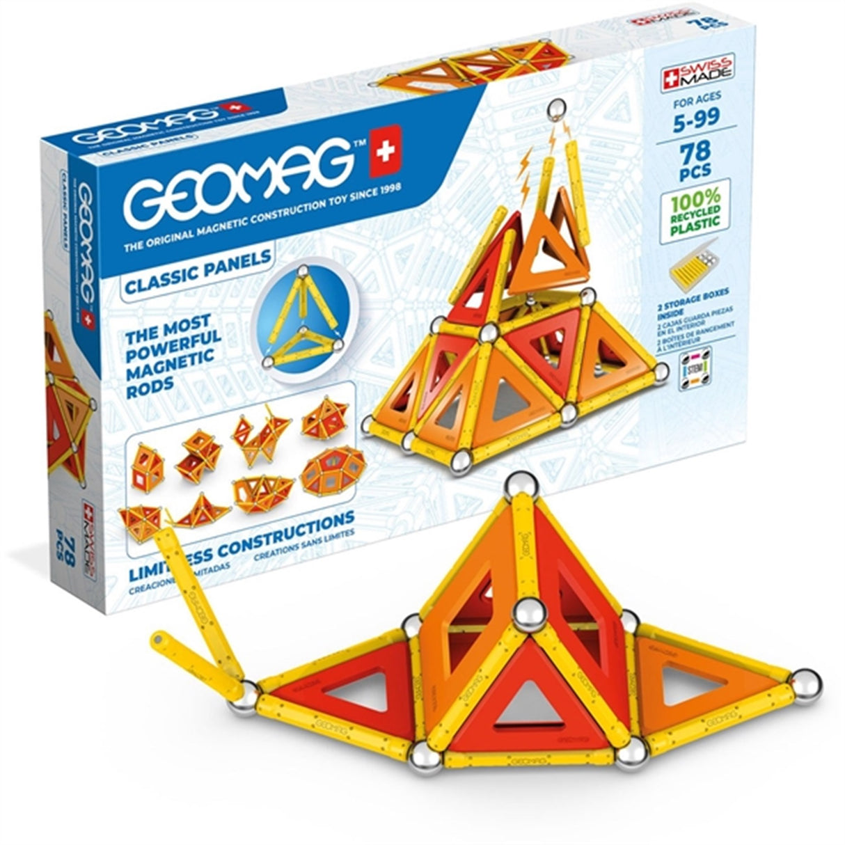 Geomag Classic Panels Recycled 78 stk