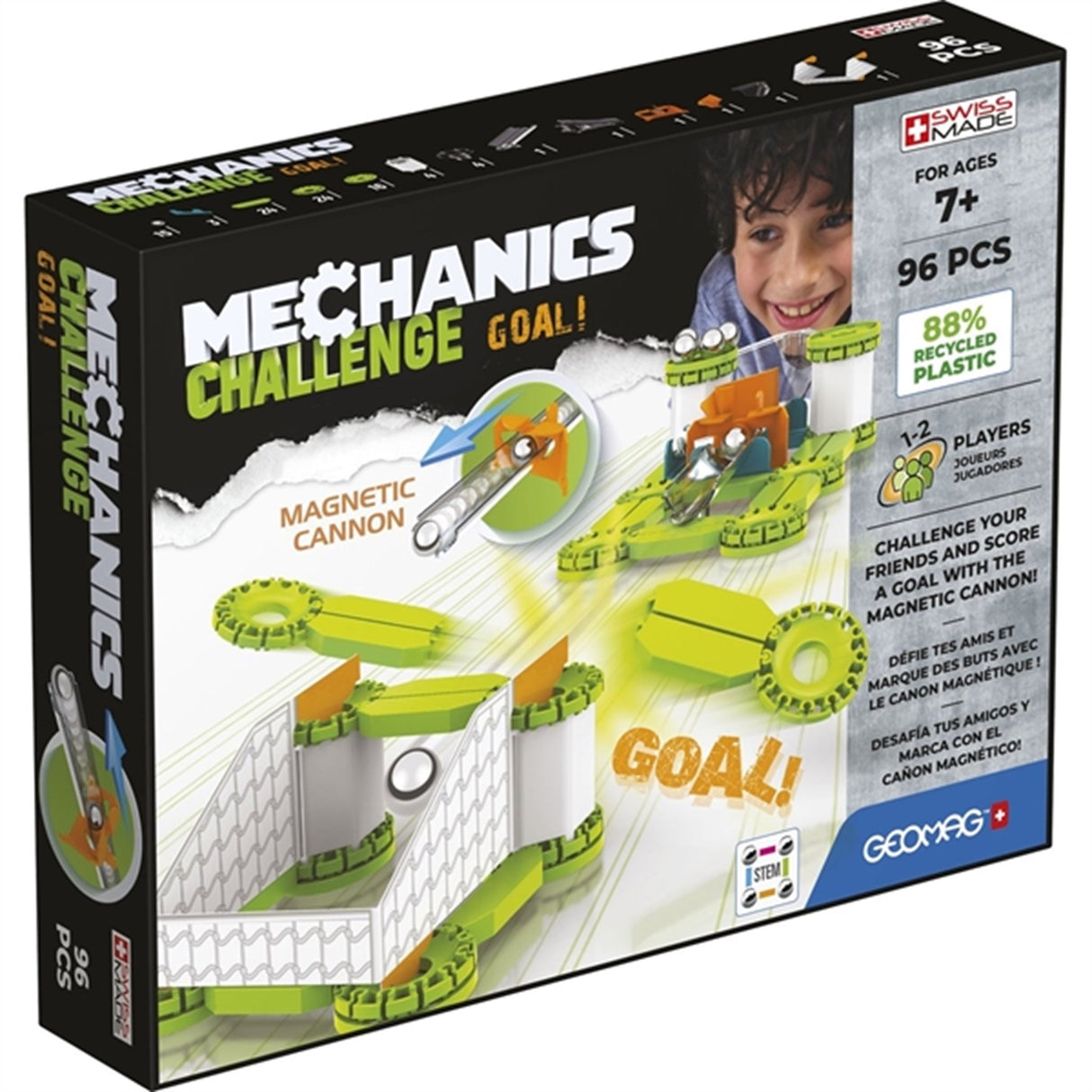 Geomag Mechanics Recycled Challenge Goal 96 stk