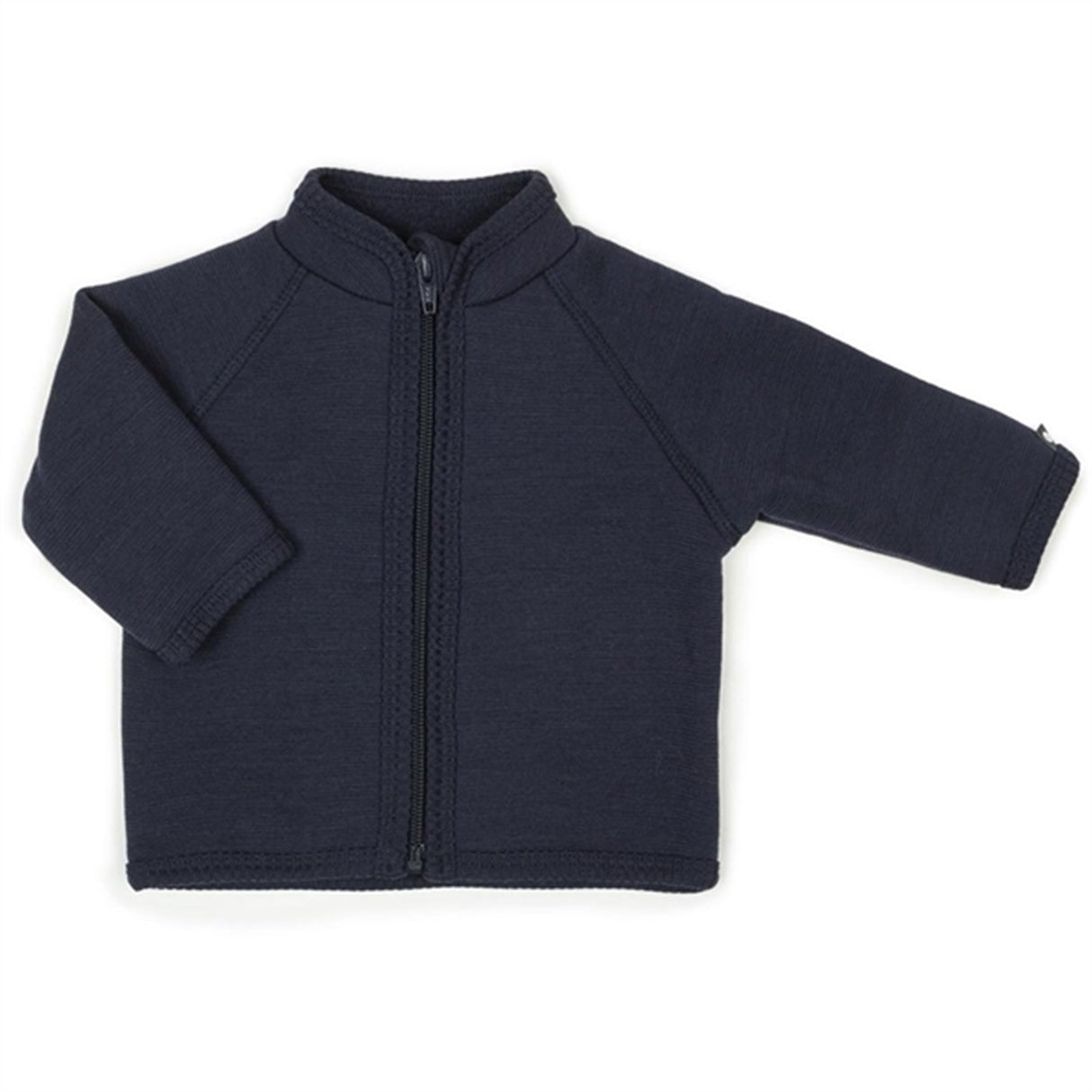 Smallstuff Uld Cardigan med Lynlås Navy