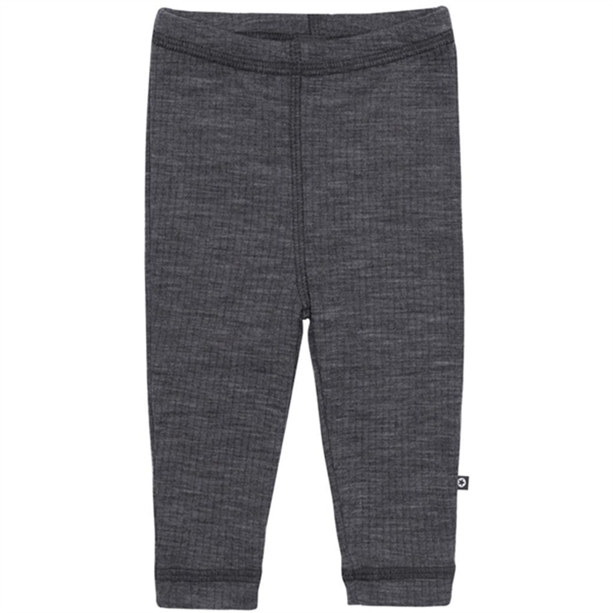 Smallstuff Uld Drop Needle Leggings Dark Grey