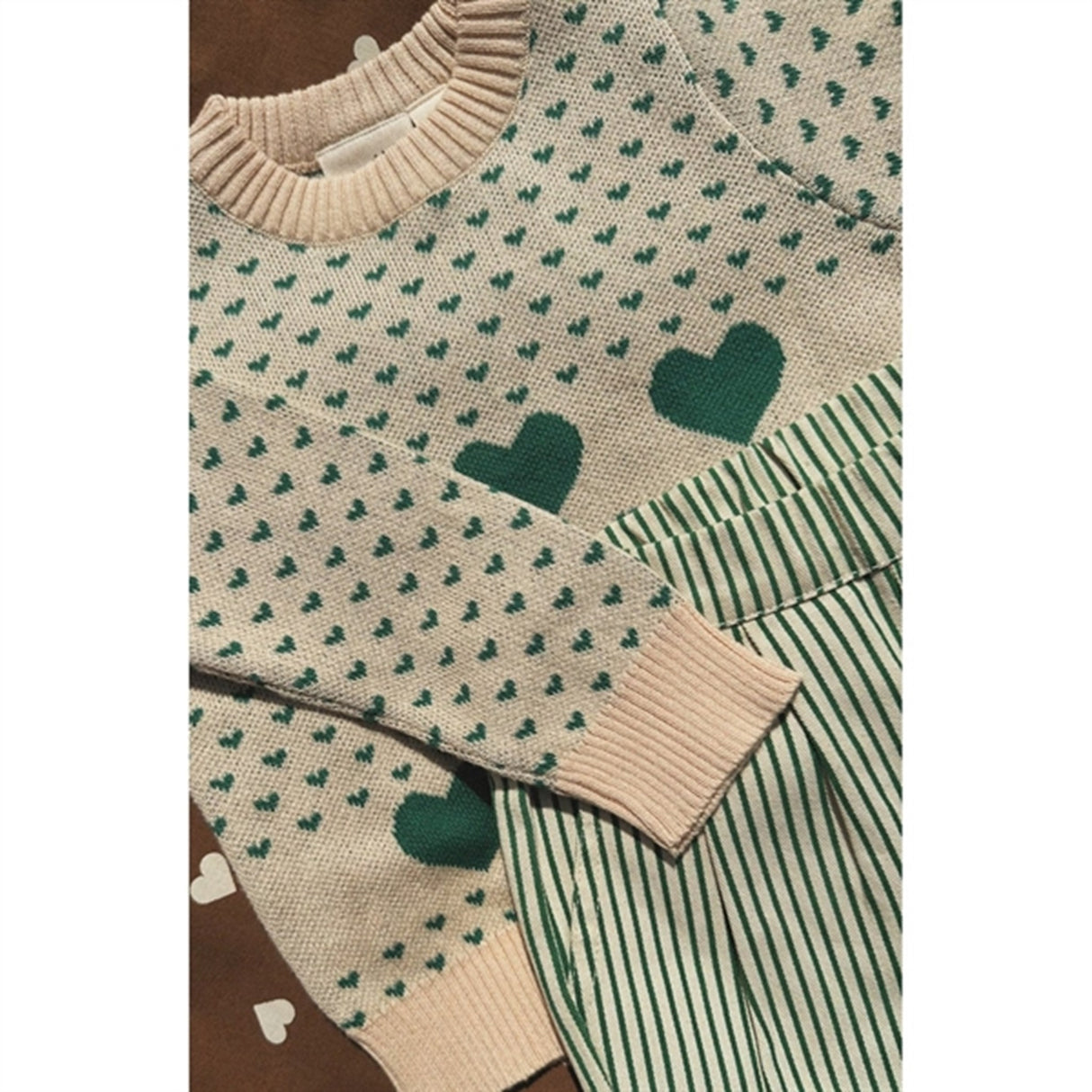 Flöss Zoe Strik Sweater Leaf Green 2