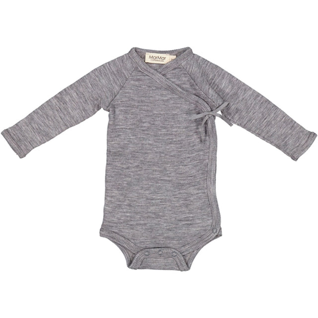 MarMar Wool Grey Melange New Born Rib Belita Body