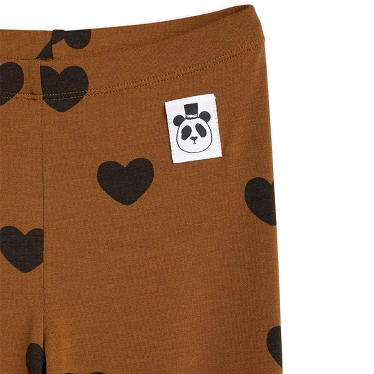 Mini Rodini Basic Hearts Brown Leggings